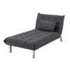 Chaise longue cinzenta desgastada